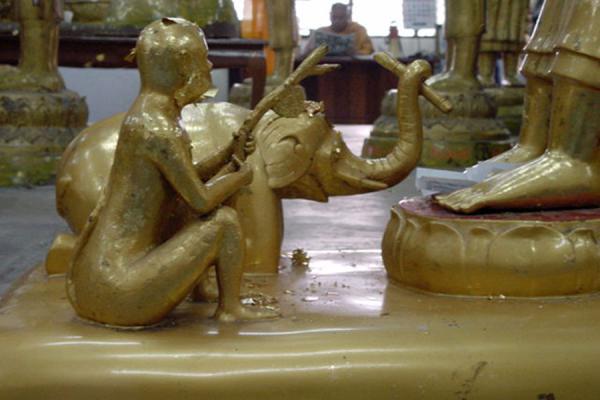 At the feet of a Buddha | Luang Phor Sothorn | Thailand