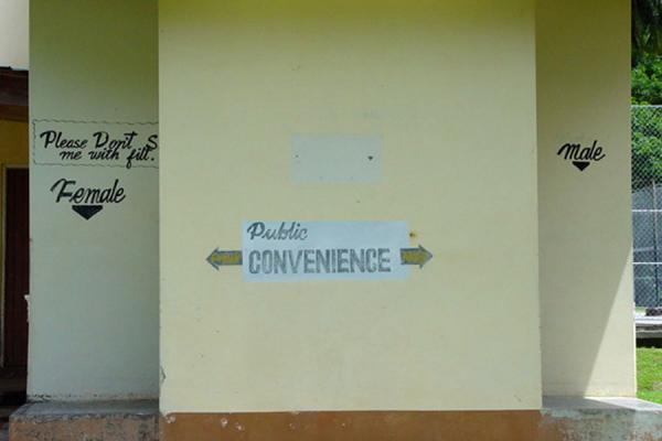 Public Convenience  | Trinidad signs | Trinidad & Tobago
