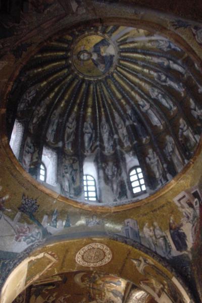 Picture of Mosaics inside cupola of Chora museum
