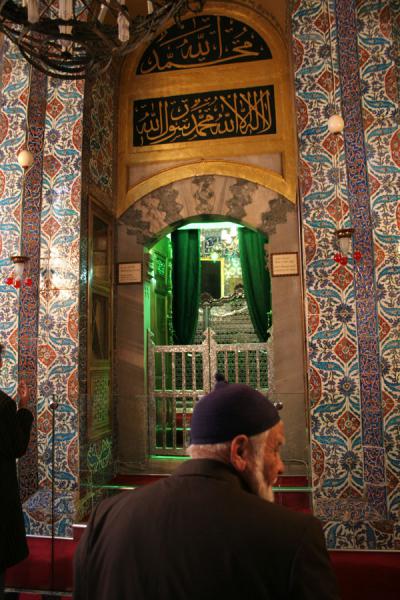 Picture of Tomb of Ayyub al-Ansari with old man