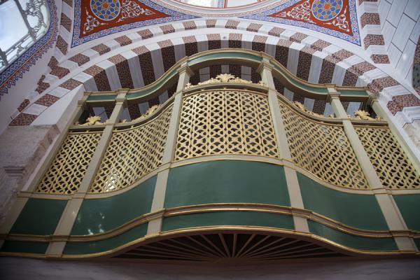 The sultan's loge inside the Tiled Mosque or Çinili Camii | Üsküdar | Turkey