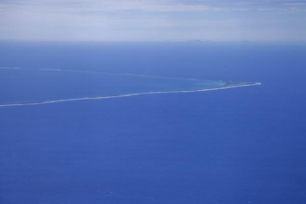 Picture of Fongafale islet (Tuvalu): Fongafale seen from the sky