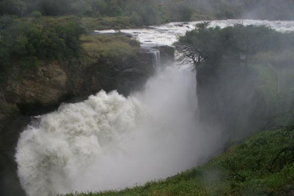 Force of water inside the narrow gorge of Murchison Falls | Murchison Falls | Uganda
