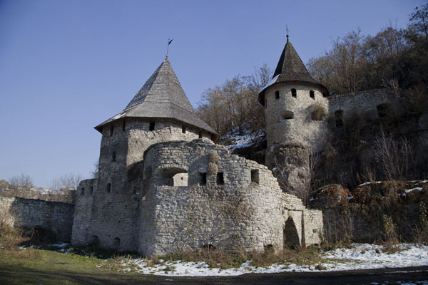 Picture of The Polish Gate, part of the defensive system of walls and gates protecting the old town of Kamyanets-Podilsky