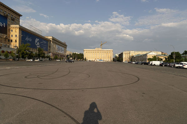 Looking over Freedom Square from the west side | Plaza de Libertad de Járkiv | Ucrania