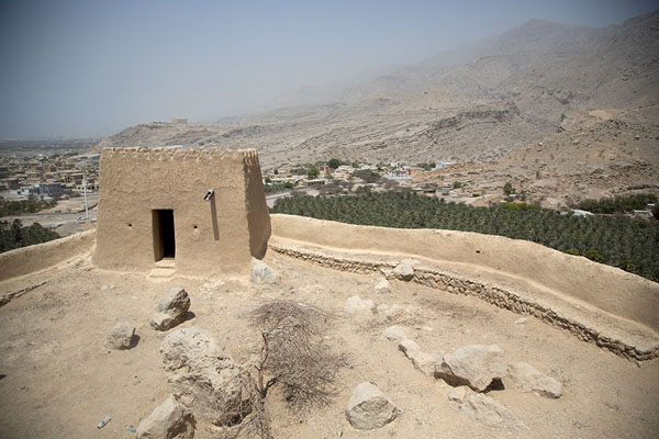 Foto van View of Dhayah Fort from aboveRams - Verenigde Arabische Emiraten