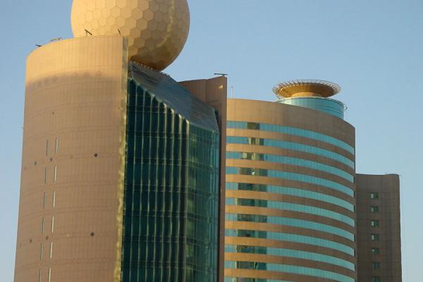 Roof of modern building near Dubai Creek waterfront | Dubai modern architecture | United Arab Emirates