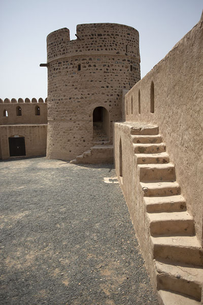 Picture of Stairs leading up the wall of Fujairah FortFujairah - United Arab Emirates