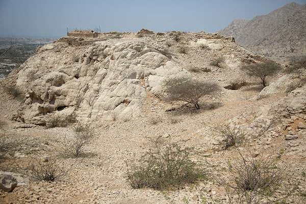 Picture of The western part of the hill on which Qasr al-Zabba is located seen from another hillShimal - United Arab Emirates