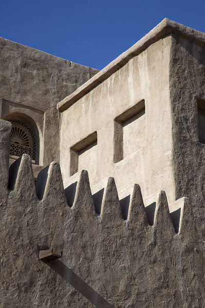 Detail of the house seen from the outside | Sheikh Saeed al-Maktoum House | Emirats Arabes Unis