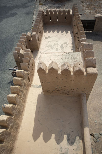 Picture of Looking down on the lower section of Wahla fort from the towerWahla - United Arab Emirates