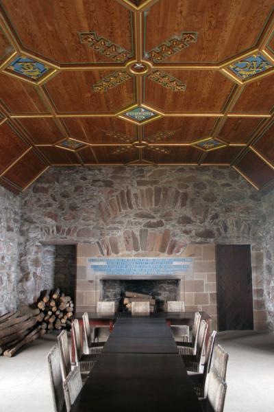 Inside the huge dining hall at Dunnottar Castle | Dunnottar Castle | United Kingdom