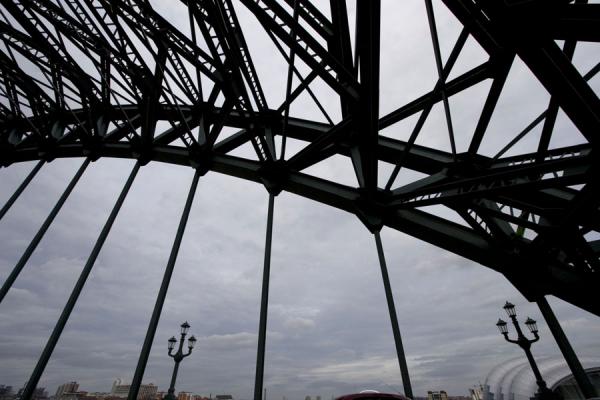 Looking through Tyne Bridge | Newcastle Bridges | United Kingdom