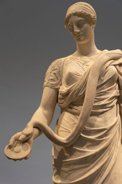 Classical statue of Hygieia, goddess of health | Boston Museum of Fine Arts | United States