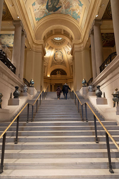 One of the stairways inside the museum | Boston Museum of Fine Arts | United States