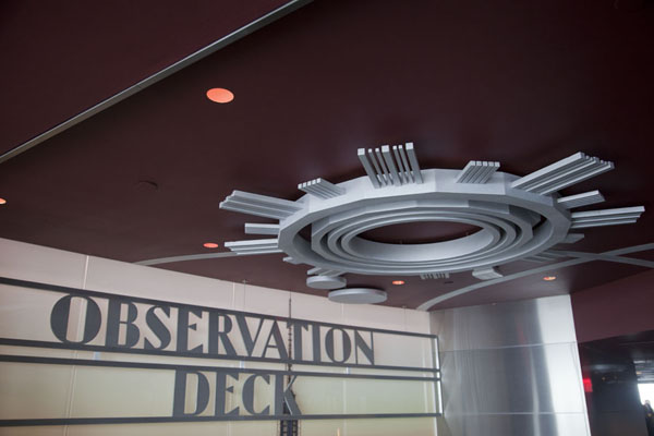 Picture of Interior decorations of the Observation Deck of the Empire State Building
