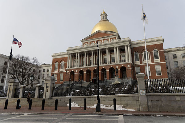 Foto di The Massachusetts State House on top of Boston CommonsBoston - Stati Uniti
