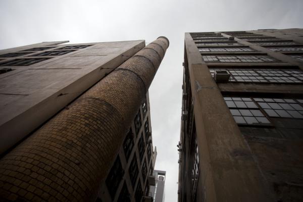 Picture of High Line (United States): Looking up buildings and chimney from the High Line