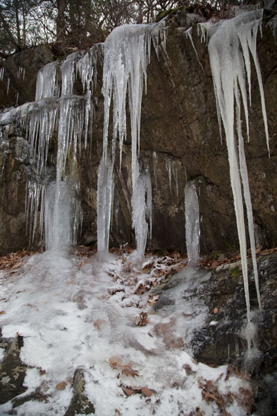 Picture of Hudson Highlands (United States): Icy waterfall on the east side of the highlands