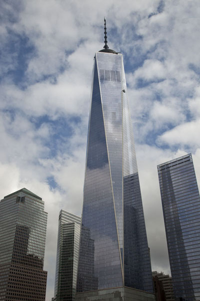 Picture of One World Trade Center seen from below