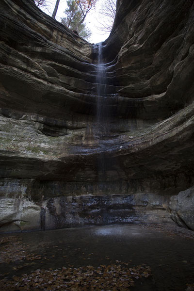 Picture of Starved Rock (United States): Waterfall in St. Louis Canyon