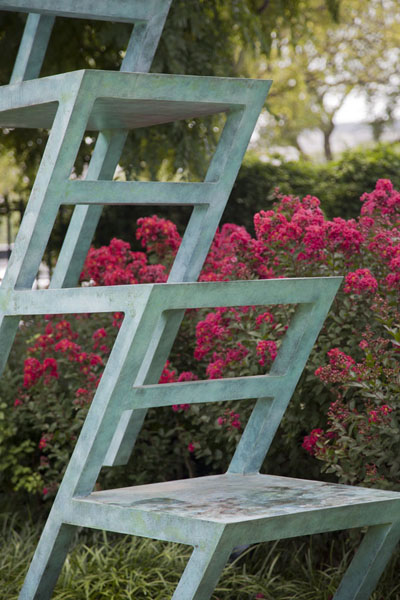 Picture of Chair Transformation Number 20B, by Greek-born Samaras, in the Sculpture Garden