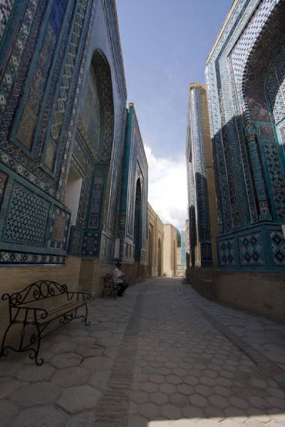 Alley bordered by mausolea | Mausolées de Shah-i-Zinda | Ouzbékistan