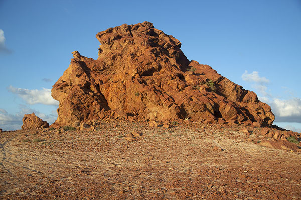 Foto di One of the two rocky outcrops at the cape of Dihamri at the end of the afternoonDihamri - Yemen