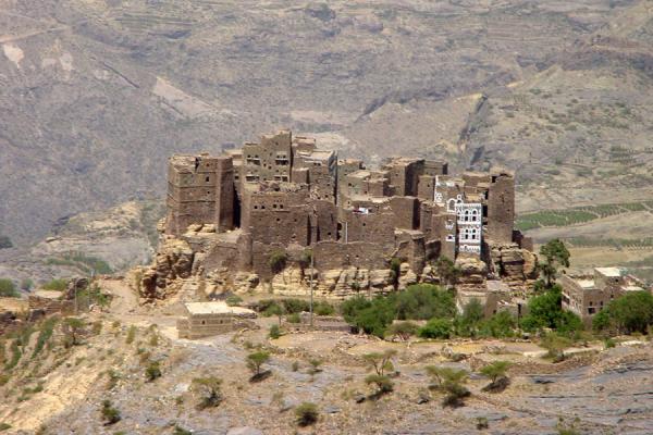 Strategically placed village in Haraz Mountains | Haraz Mountains | Yemen