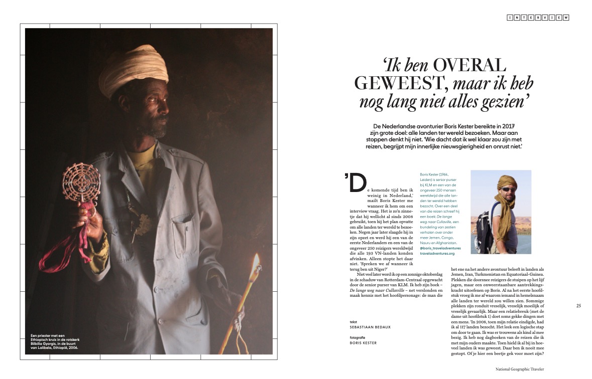 National Geographic Traveler NL interview