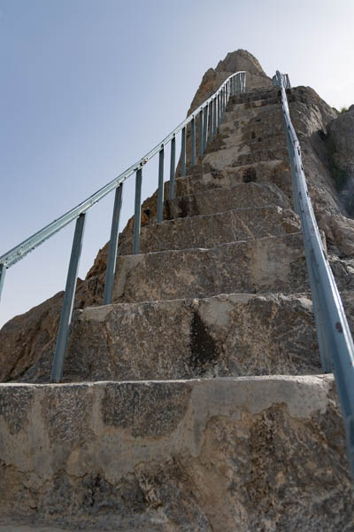 Chil Zena, or Forty Steps, seen from below, Afghanistan The Forty Steps, or Chil Zena, seen from below, Afghanistan