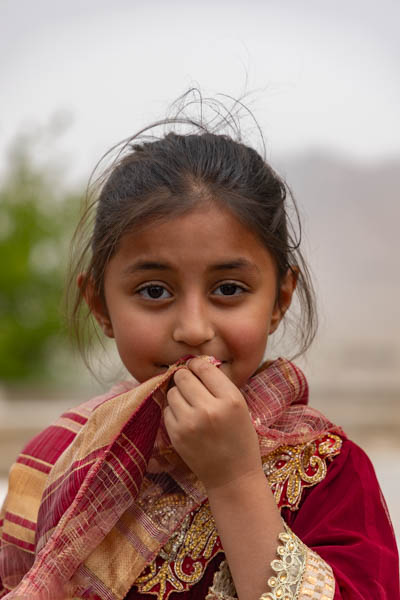 Girl at the mausoleum of Baba Wali, Afghanistan