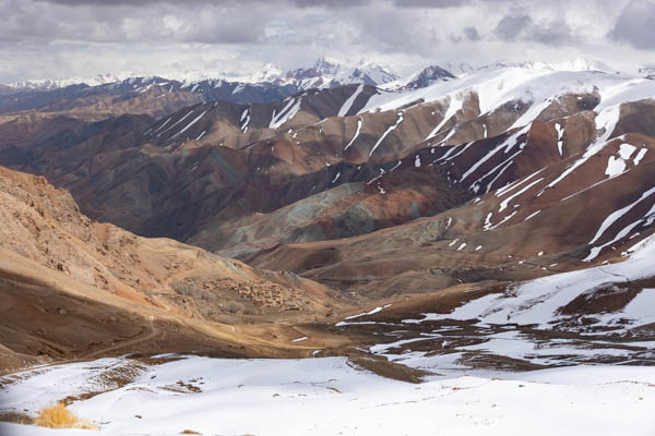 Picture of Valley surrounded by snow-capped mountains on the road to the Minaret of JamJam - Afghanistan