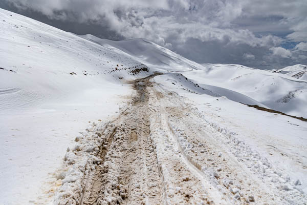 Picture of Snow covered mountain road to the Minaret of JamJam - Afghanistan