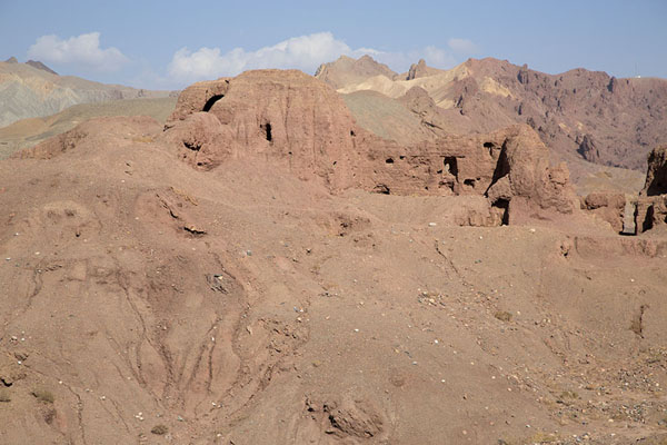 Ruins of the Red City on top of a hill, Afghanistan