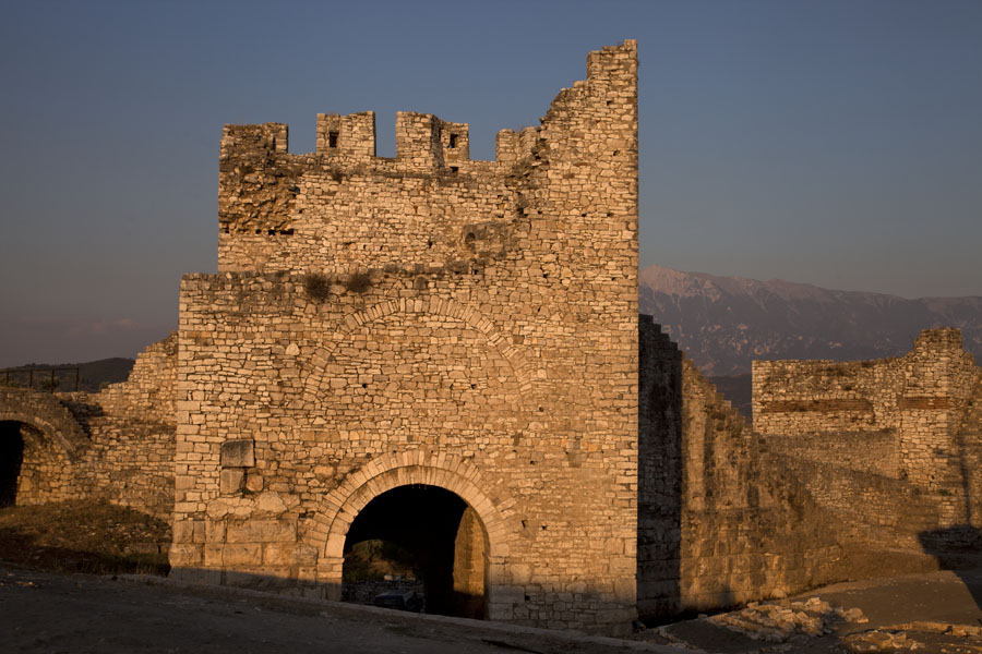 The ruins of the citadel wall near the main gate, Albania