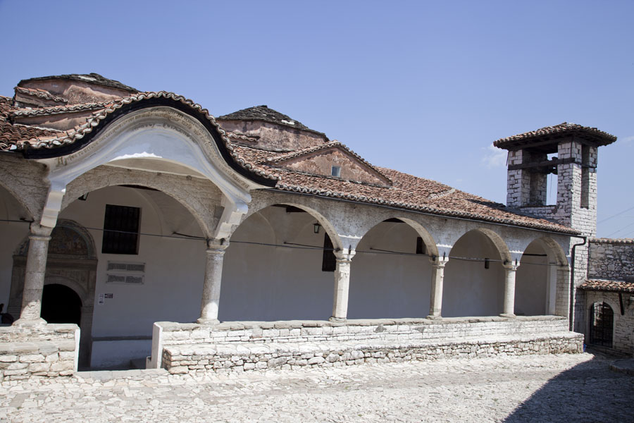 The Onufri Museum, housed in the Church of the Dormition of St Mary, Albania