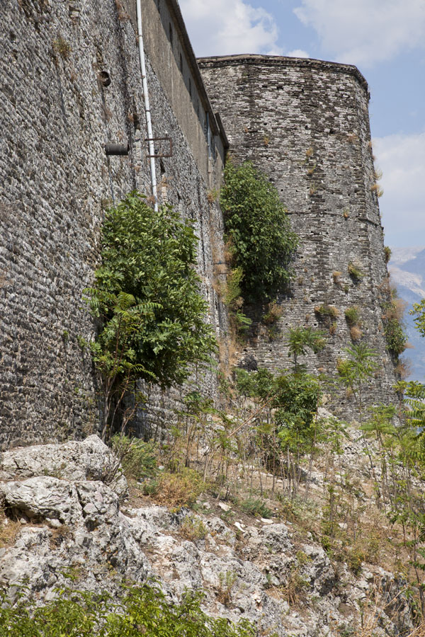 Side view of the defensive walls of the castle, Albania