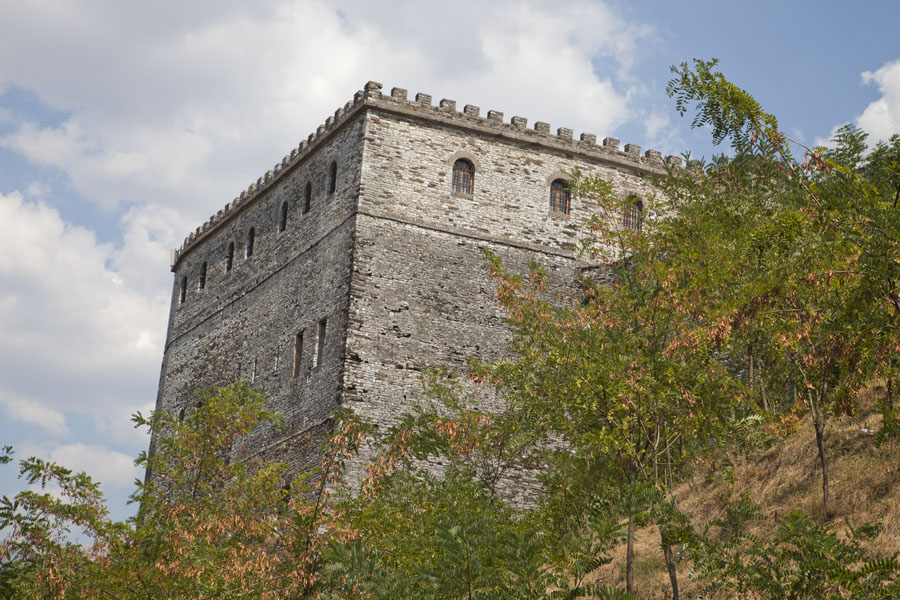 Part of the castle of Gjirokastër seen from the outside, Albania