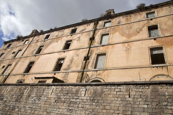 Looking up the Military Hospital building in the old town | Constantine | Algeria