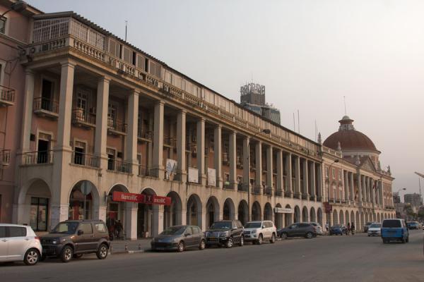 The Marginal and the National Bank of Angola, one of the remarkable colonial buildings testimony of the Portuguese past, Angola