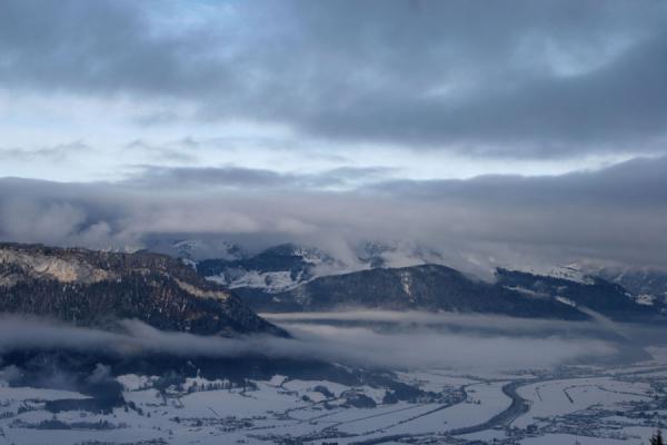 View of Ache valley from the slopes of St. Johann | St. Johann Skiing | Austria