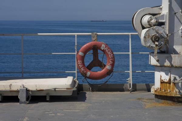 Detail of the ferry in the middle of the Caspian Sea | Ferry Bakou-Turkmenbashy | AzerbaÃ¯djan