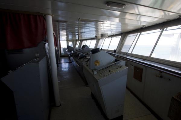 The bridge of the ferry | Ferry Bakou-Turkmenbashy | AzerbaÃ¯djan
