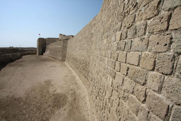 Thick walls protected Bahrain Fort against invaders, Bahrain