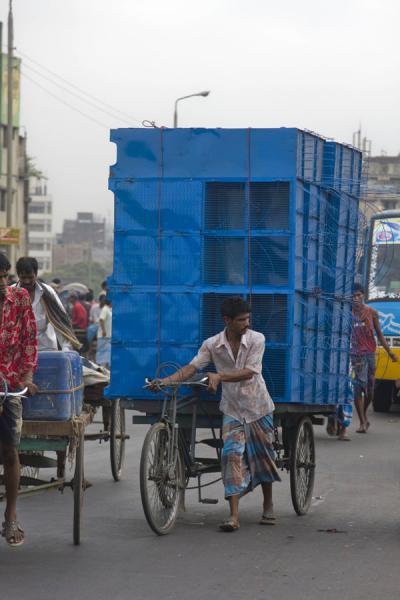 Everything is carried on bikes, Bangladesh