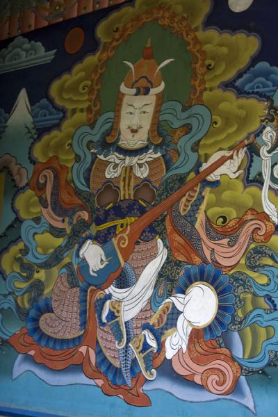 Picture of Yulkhorsung, guardian deity of the East - Bhutan - Asia Picture of Yulkhorsung, guardian deity of the East - Bhutan - Asia