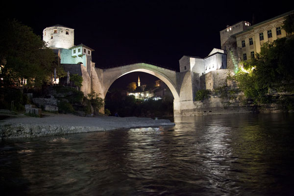 Evening view of the Old Bridge of Mostar | Mostar Old Bridge | Bosnia and Herzegovina
