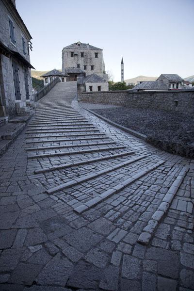 Early morning on the empty Old Bridge of Mostar | Mostar Old Bridge | Bosnia and Herzegovina