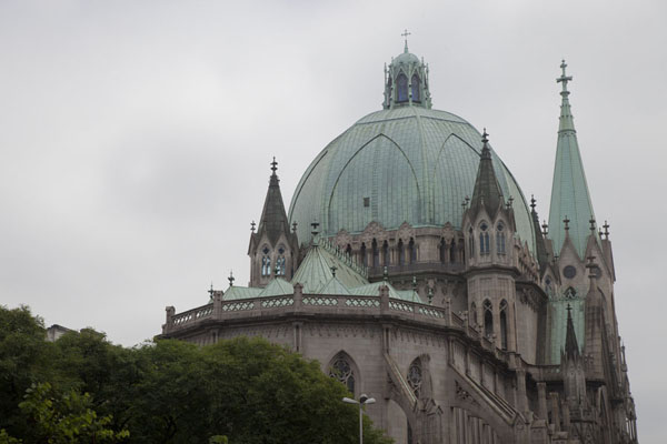 The upper part of Sé Cathedral | Centre historique de SÃ£o Paulo | le BrÃ©sil